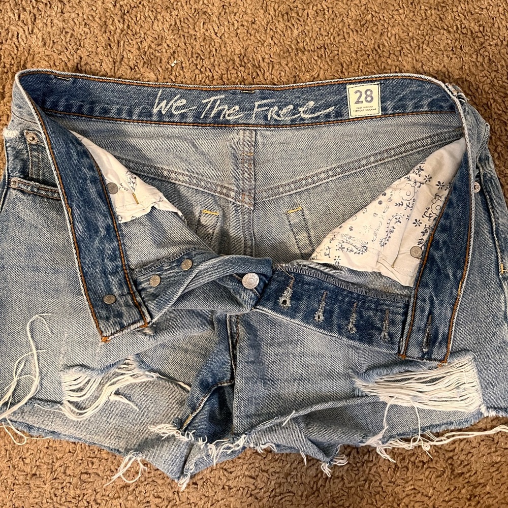 Free people Jean shorts